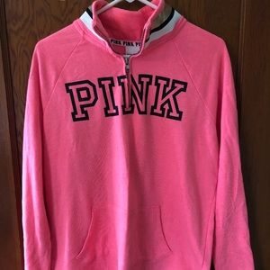 PINK quarter zip hoodie